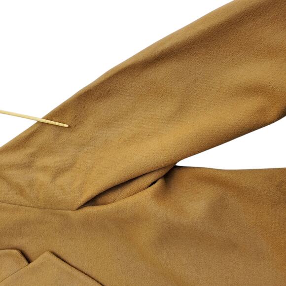 Vintage L. L. Bean Camel Tan Wool Cashmere Blazer Jacket USA Size 18R - Picture 5 of 8
